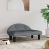 vidaXL Pelíšek pro psy tmavě šedý 70x52x30 cm samet - Náhled obrázku produktu 2