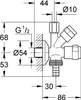 Grohe Eggemann WAS-Kombieckventil DN 15 chrom - 41073000 Produktbild-Vorschau 3
