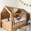 Hausbetthimmel Baumwoll Musselin Betthimmel Kinder Hausbett Produktbild-Vorschau 1
