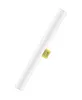 A white linear LED lamp with a yellow clip, isolated on a white background. Náhľad obrázku produktu