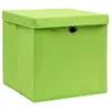 vidaXL Boîtes de rangement avec couvercles 10 pcs. 28x28x28 Voir les images du produit 1