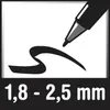 Mitsubishi Marker UNI CHALK PWE-5M weiß Anteprima dell’immagine prodotto 6