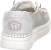 NOUVEAU Hey Dude Femmes Slipper in Spark White en tissu/lin Voir les images du produit 13