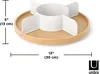 BELLWOOD Lazy Susan geteilt, weiß/natur Produktbild-Vorschau 4