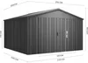 Hoggar - Pioneer Y130 Metall Gartenhaus - 12,46 m² - Produktbild-Vorschau 4