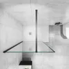 A modern bathroom with a glass shower enclosure. Produktbild-Vorschau