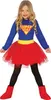 Superheldin Kostüm für Mädchen Super Hero rot blau Kleid, Produktbild-Vorschau 2