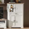 Highboard - Artisan Eiche Dekor - Piniedekor hell - B 93 cm Produktbild-Vorschau 9