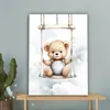 MuchoWow® - Leinwandbilder - Bär - Baby - Tier - Kinder, Produktbild-Vorschau 4