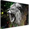 Leinwandbild Löwe Tier Natur 100x70 Feeby Bunt bild für die Produktbild-Vorschau 1