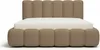 A bed with a mattress on a white background. Produktbild-Vorschau
