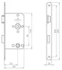 ABUS - Einsteckschloss für WC Türen ES WC R S 55 78 Produktbild-Vorschau 5