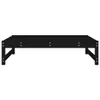 The Living Store Gartenhocker Schwarz 120x80 cm Massivholz Produktbild-Vorschau 5