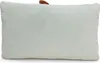 A light blue rectangular pillow with a small brown detail at the top. Produktbild-Vorschau