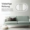 LED Wandspiegel 45×75 cm, matt schwarz, Alurahmen, Licht Produktbild-Vorschau 5