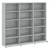 vidaXL Étagère à CD Gris Sonoma 100x23x89,5 cm Matériau Voir les images du produit 1
