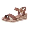 Remonte Sandalen Plat  Sandalen Plat - Cognac - Maat 37 Voir les images du produit 14