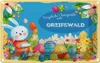 vianmo Blechschild 20x30 cm Ostergrüße GREIFSWALD Ostern Produktbild-Vorschau 1