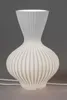 Tischlampe Keramik weiß mit Rillen 20 x 30 cm formano Produktbild-Vorschau 2