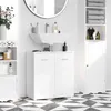 kleankin Waschbeckenunterschrank Badezimmerschrank mit 2 Produktbild-Vorschau 2