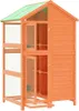 vidaXL Voliéra hnědá 97x81x152 cm borovicový masiv Náhled obrázku produktu 4