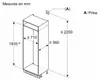Frigorifero combinato scorrevole da incasso da 383 l Bosch Anteprima dell’immagine prodotto 6