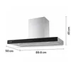 Heinner HDCH-MD90TIX Wand-Dunstabzugshaube 90 cm, 800 m³/h, Produktbild-Vorschau 2
