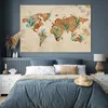 MuchoWow® Poster Weltkarte - Papyrus - Pflanzen 180x120 cm Produktbild-Vorschau 4