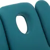 A close-up view of a turquoise massage table with a face cradle opening. Náhled obrázku produktu