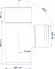 Poloplast POLO-KAL XS, derivazione, DN 110/90/87, 1 pz. Anteprima dell’immagine prodotto 2
