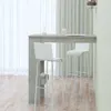 vidaXL Nástenný barový stôl Concrete Grey 102x45x103,5 cm Náhľad obrázku produktu 6