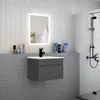 Badezimmer Badmöbel 60 cm Dünn Keramik Waschtisch mit Produktbild-Vorschau 3