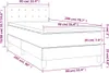vidaXL Boxspring posteľ s matracom a LED diódou Dark Grey Náhľad obrázku produktu 7