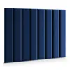 A dark blue upholstered wall panel with vertical stitching. Anteprima dell’immagine prodotto