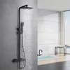 Ensemble de douche Heilmetz noir mat avec thermostat, pomme Voir les images du produit 1