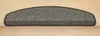 A single dark gray stair mat with a curved edge is shown on a light-colored wooden surface. Produktbild-Vorschau