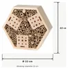 Insektenhotel Hexagon - Holz - naturbelassen - 22 x 7 x 20 Produktbild-Vorschau 3