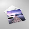 Bilder auf glas - See Berge Wasser - 70x70cm - Glasbilder - Produktbild-Vorschau 2