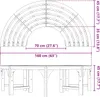 vidaXL Panchina a forma di albero, naturale, 160 x 80 x 45 Anteprima dell’immagine prodotto 7
