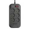 LDNIO SE6403 Vcensobn zsuvka s 6 zsuvkami, 4x USB, svteln Náhled obrázku produktu 4