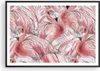 Gerahmtes Poster - Schwarzer Rahmen - Flamingo Pink Exotik Produktbild-Vorschau 1