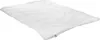 A white comforter is shown lying flat on a white background. Produktbild-Vorschau