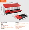 VEVOR hniezdny box pre kurčatá, 4 priehradky, 15 až 30 Náhľad obrázku produktu 7