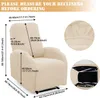 （Beige）Relaxsessel Bezug 4-teilig, Jacquard Abdeckung für Produktbild-Vorschau 2