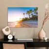 MuchoWow® Poster Palmen am Strand bei Sonnenaufgang 90x60 Produktbild-Vorschau 3