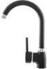 A black kitchen faucet with a silver accent. Produktbild-Vorschau