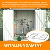 GIHAUVIA Metall Geräteschuppen Gerätehaus mit Fenster Produktbild-Vorschau 4