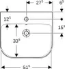 GEBERIT Waschtisch Smyle 55 cm weiß 500227011 Produktbild-Vorschau 6