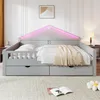 Merax Tagesbett Kinderbett 140x200cm mit Lattenrost, Produktbild-Vorschau 4
