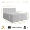 AX LIVING Finike Bett 160x200 cm mit Topper, Boxspring, Produktbild-Vorschau 8
